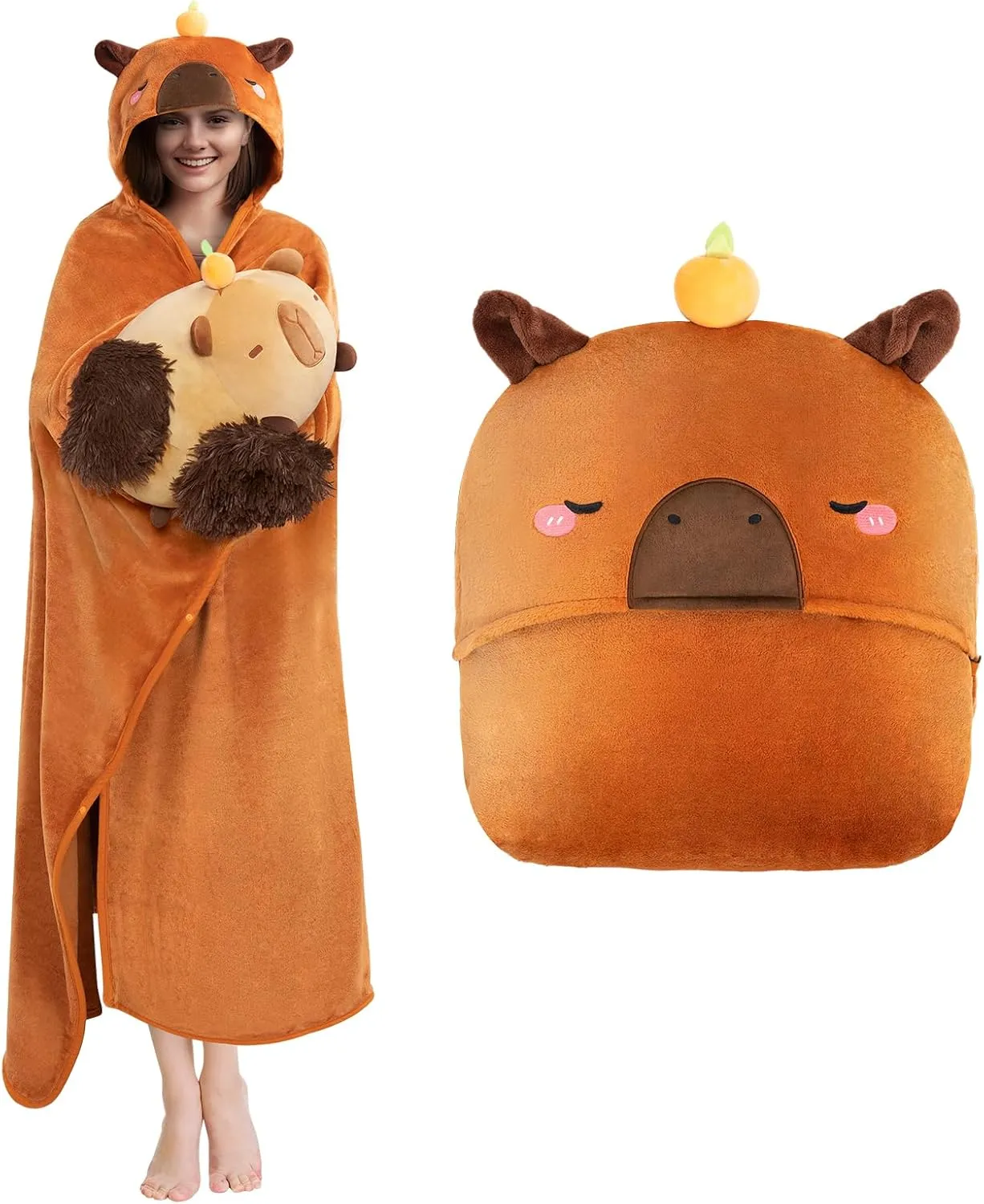 Mewaii Blanket Hoodie with Plush