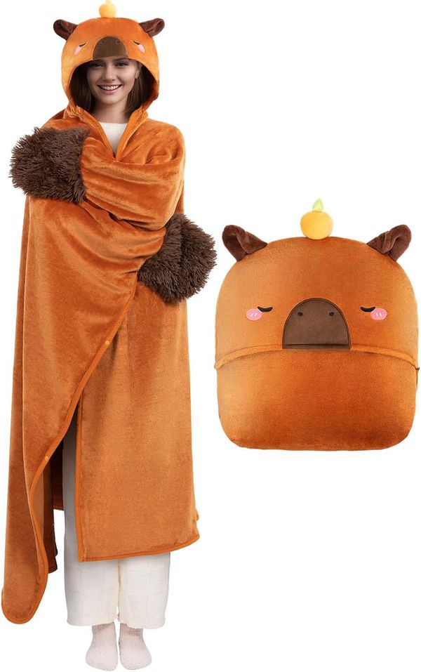 Become a Capybara — Mewaii Wearable Blanket Hoodie
