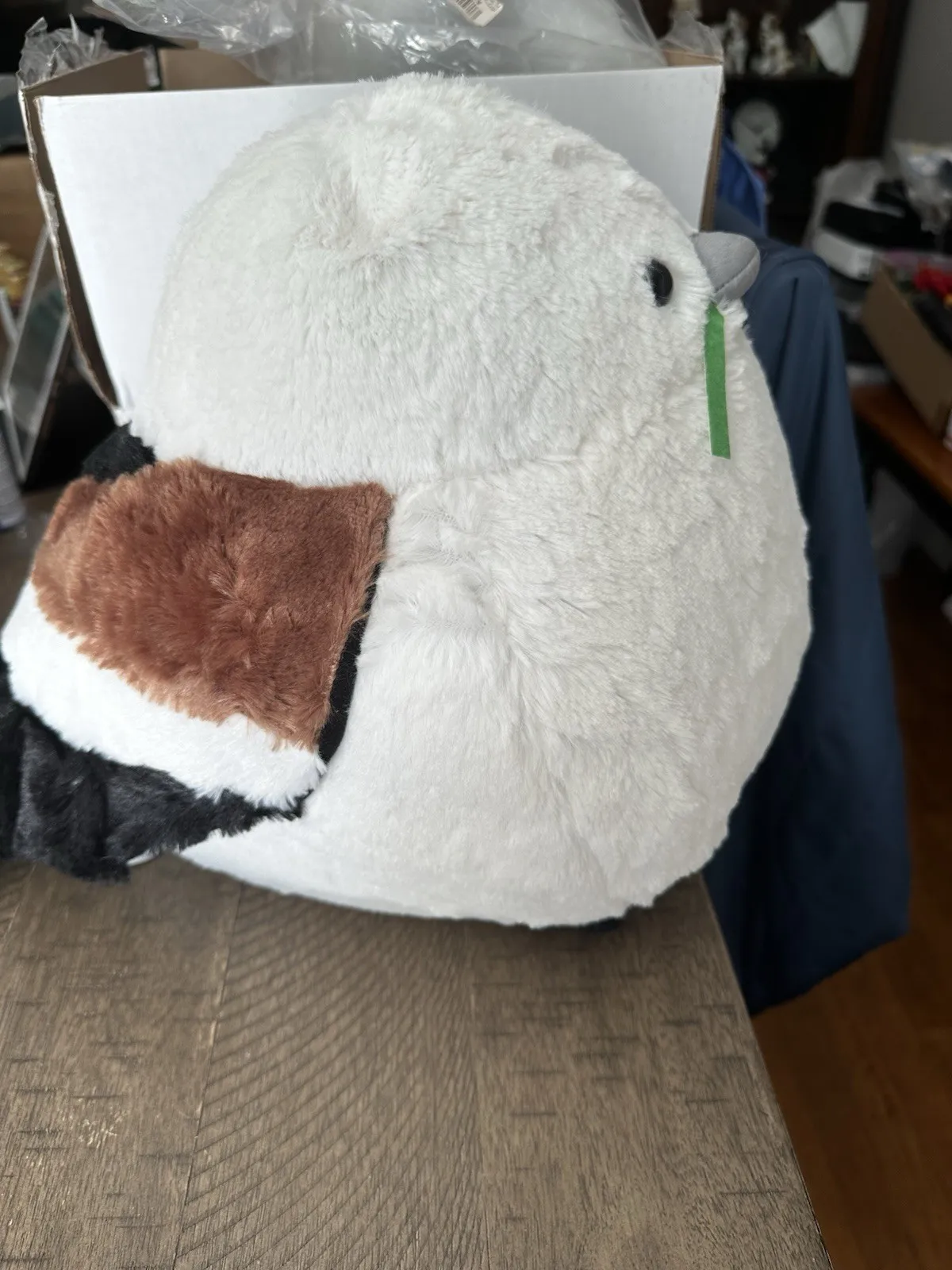 Another angle of the Shimaenaga plush