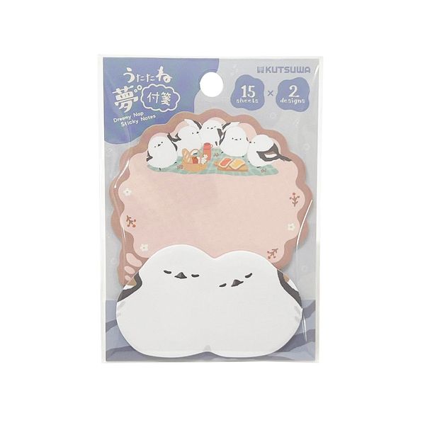 Notes That Daydream — Kutsuwa HiLiNE Dreamy Nap Sticky Notes, Shimaenaga