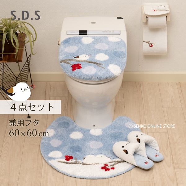 トイレを開けたらシマエナガ。SDS シマエナガちゃんマットセットで毎日ほっこり